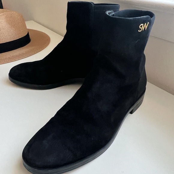 Stuart Weitzman Women Ankle High Boots Size 7.5 - Picture 5 of 9